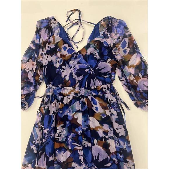 $267 Derek Lam 10 Crosby Women's V-Neck Floral Maxi Dress Size 6 - Picture 8 of 15